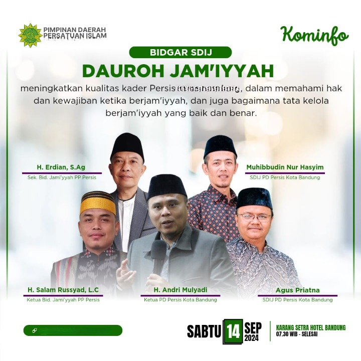 Dauroh Jamiyyah SDIJ PD PERSIS Kabupaten Sumedang